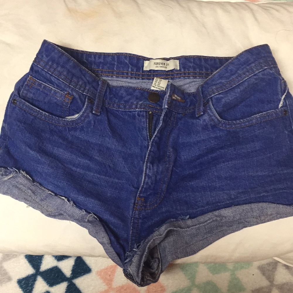 Blue booty shorts real perfect for the summer